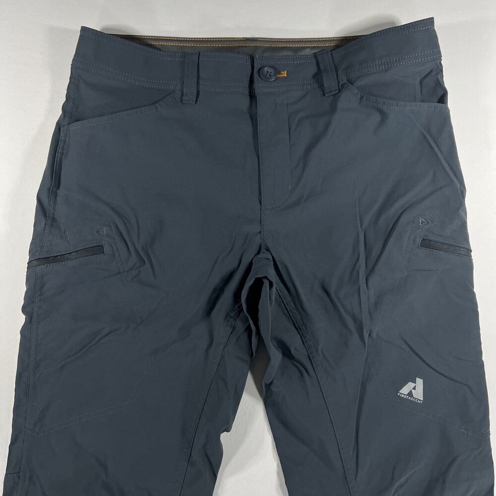 Eddie Bauer First Ascent Slate Blue Stretch Cargo Hiking Pants Mens Size 34x34